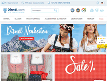 Tablet Screenshot of dirndl.com
