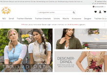 Tablet Screenshot of dirndl.de
